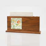 七宝焼|木製メモスタンド　花と鳥