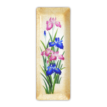 七宝焼|ペン皿(大)・菖蒲　【在庫限り】