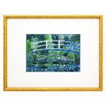 七宝焼|額　クロード・モネ　睡蓮の池と日本の橋