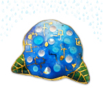 七宝焼|土田ピンブローチ あじさい 青(限定商品)