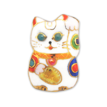 七宝焼|土田ピンブローチ　招き猫3 (限定商品)