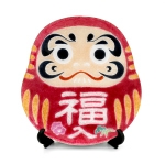 七宝焼|飾皿・13×12変形　ダルマ